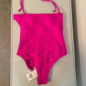 Billabong Tanlines One Piece Hot Pink Swimsuit